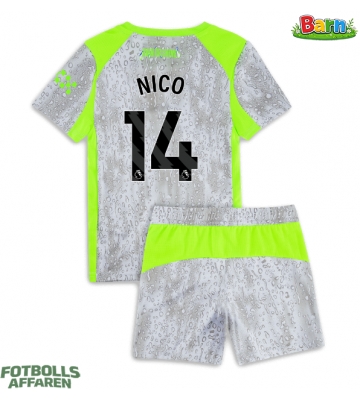 Manchester City Nico Gonzalez #14 Tredjeställ Barn 2025-26 Kortärmad (+ Korta byxor)